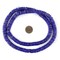 The Bead Chest 8mm Lapis Blue Bone Button Beads: Nepal Flat Round Disk Heishi Beads for DIY Necklace Jewelry Making